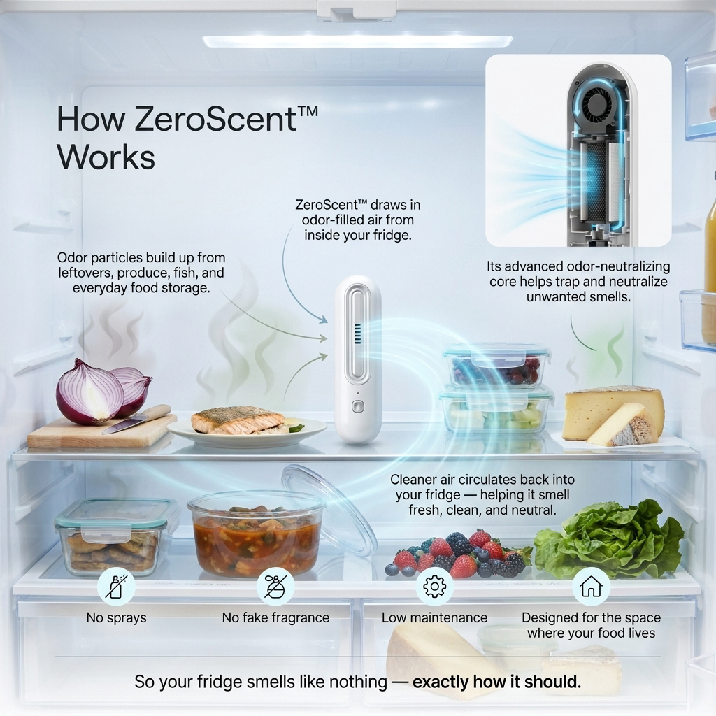 ZeroScent™ Fridge Deodorizer